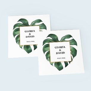 Tropische palm Leaf Wedding Napkins Servet
