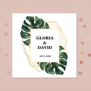 Tropische palm Leaf Wedding Napkins Servet