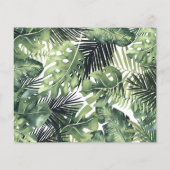 Tropische palm Leaves Wedding Photo Save the Date (Achterkant)