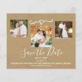 Tropische palm Leaves Wedding Photo Save the Date (Voorkant)