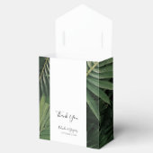Tropische palm leveert Greenery Wedding Bedankdoosjes (Geopend)