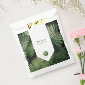 Tropische palm leveert Greenery Wedding Bedankzakje (Gezegeld)