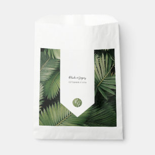 Tropische palm leveert Greenery Wedding Bedankzakje