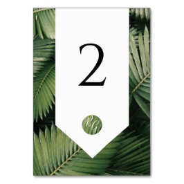 Tropische palm leveert Greenery Wedding Kaart