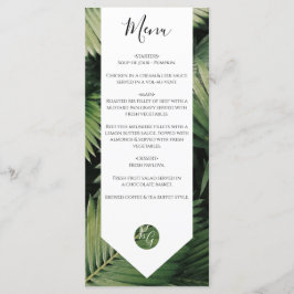 Tropische palm leveert Greenery Wedding Menu