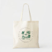Tropische Palm Meisje-uitgaansavond | Aangepaste B Tote Bag (Voorkant)
