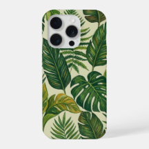 Tropische Palm & Monstera Bladeren Botanische Hoes