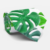 Tropische Palm Monstera Groene Bladeren Stropdas (Opgerold)