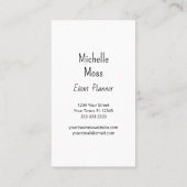 Tropische Palm Monstera laat botanisch groen achte Visitekaartje (Achterkant)