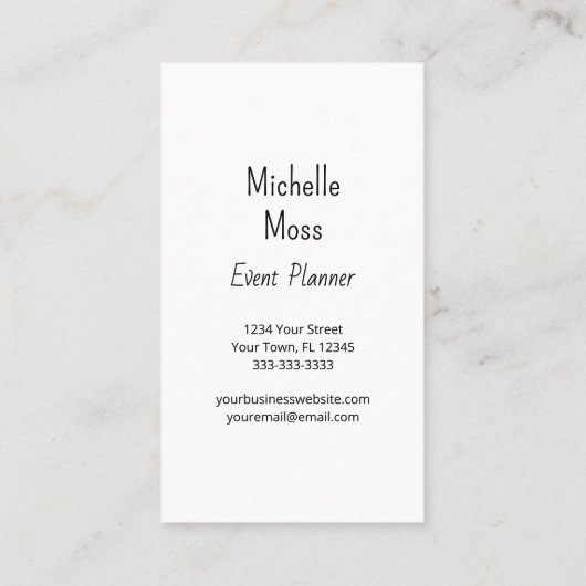 Tropische Palm Monstera laat botanisch groen achte Visitekaartje (Achterkant)