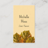 Tropische Palm Monstera laat elegante botanische t Visitekaartje (Voorkant)