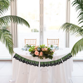 Tropische palm nachtelijke hemel Voor altijd begin Vlaggetjes