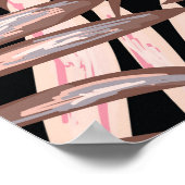 Tropische palm: Oerwouden bloemmotief. Poster (Hoek)