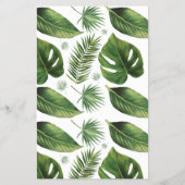 Tropische Palm OverOrUnder Bruidsfeest Spelkaart Flyer (Achterkant)