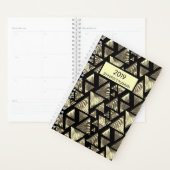 Tropische Palm Paradise Zwart Taupe 2019 Planner (Display)