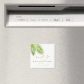 Tropische Palm Reddingsdatum Magneet (Insitu (Vaatwasser))