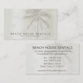 Tropische palm (standaard) visitekaartje (Voorkant / Achterkant)