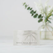 Tropische palm (standaard) visitekaartje (Staand voorkant)