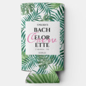 Tropische Palm Summer Bachelorette Weekend Party Seltzer Blikjeskoeler (Achterkant)