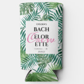 Tropische Palm Summer Bachelorette Weekend Party Seltzer Blikjeskoeler (Voorkant)