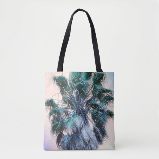 Tropische Palm Tree Art vakantie Canvas tas (Voorkant)