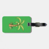 Tropische Palm Tree Beach en Island Vibes Bagagelabel (Achterkant horizontaal)