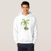 Tropische Palm Tree Beach en Island Vibes Hoodie (Voorkant volledig)