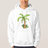 Tropische Palm Tree Beach en Island Vibes Hoodie (Voorkant)