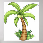 Tropische Palm Tree Beach en Island Vibes Poster (Voorkant)
