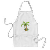 Tropische Palm Tree Beach en Island Vibes Standaard Schort (Voorkant)