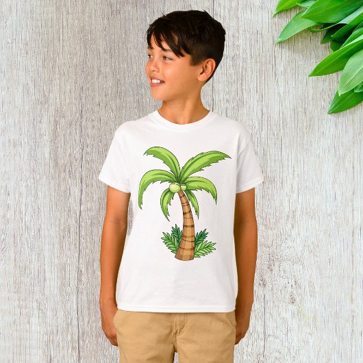 Tropische Palm Tree Beach en Island Vibes T-shirt