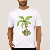 Tropische Palm Tree Beach en Island Vibes T-shirt (Voorkant)