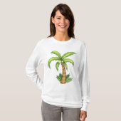 Tropische Palm Tree Beach en Island Vibes T-shirt (Voorkant volledig)