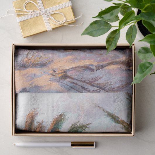 Tropische Palm Tree Beach Scene Decoupage Tissuepapier (Geschenk)