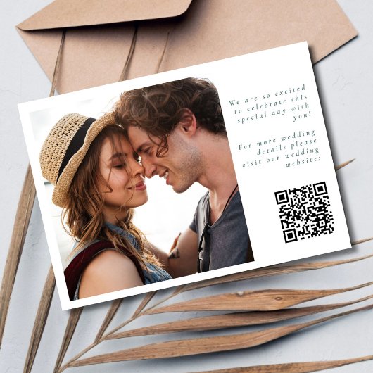 Tropische Palm Tree Beach Trouwfoto Save The Date