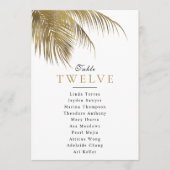 Tropische Palm Tree Beach Trouwstoelen Kaarten (Voorkant)