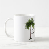 Tropische Palm Tree Chic Persoonlijk Koffiemok (Links)