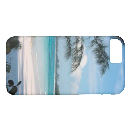 Tropische Palm Tree en Oceaan Mobiele Telefoon Cas Case-Mate iPhone Case (Achterkant (Horizontaal))