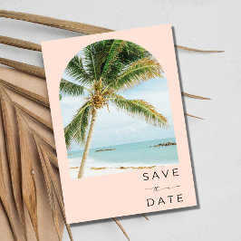 Tropische Palm Tree Key West Beach Bruiloft Save The Date