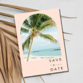 Tropische Palm Tree Key West Beach Bruiloft Save The Date