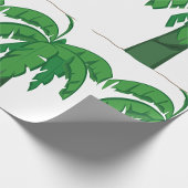 Tropische Palm Tree Silhouette Green Island Beach Cadeaupapier