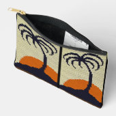 Tropische Palm Tree Sunset Artisan Haakprint Etui (Open)
