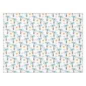 Tropische palm Tree Sunshine Blauwgroen Turquoise Tafelkleed (Voorkant (Horizontaal))