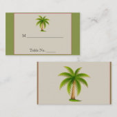Tropische Palm Tree Wedding Place kaarten Plaatskaartje (Voorkant / Achterkant)