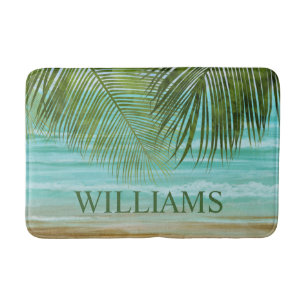 Tropische palm Trees Beach Bath Mat