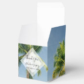 Tropische palm Trees Beach Wedding Bedankdoosjes (Geopend)
