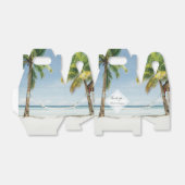Tropische palm Trees Beach Wedding Bedankdoosjes (Uitgevouwen)