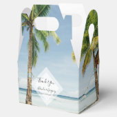Tropische palm Trees Beach Wedding Bedankdoosjes (Geopend)