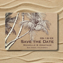 Tropische palm Trees Beach Wedding