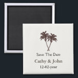 Tropische palm Trees Beach Wedding Stationery Magneet<br><div class="desc">Tropische palm Trees Beach Wedding Stationery</div>